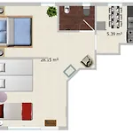 Apartmán Gemuetliches J&l Nahe Des Hauptbahnhofes *